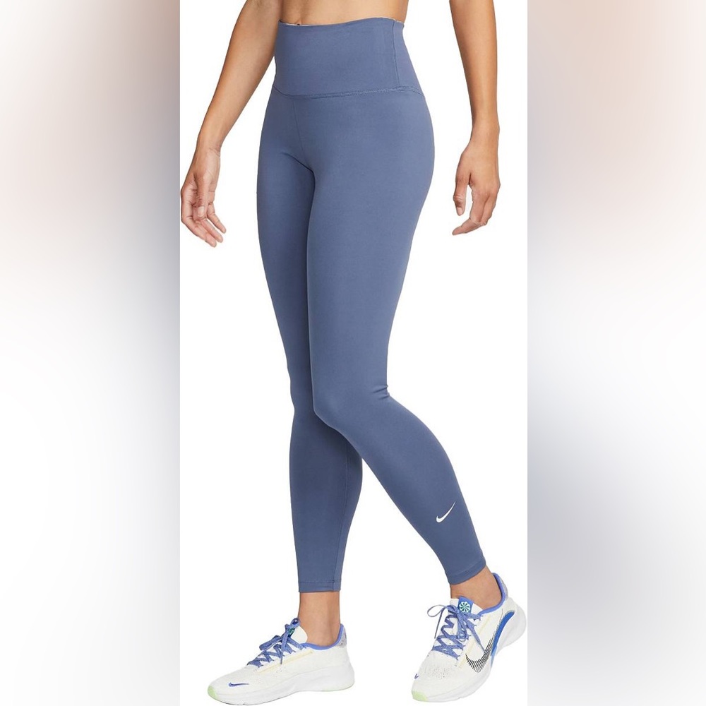 Nike Dri Fit One High-Rise Leggings Diffused Blue